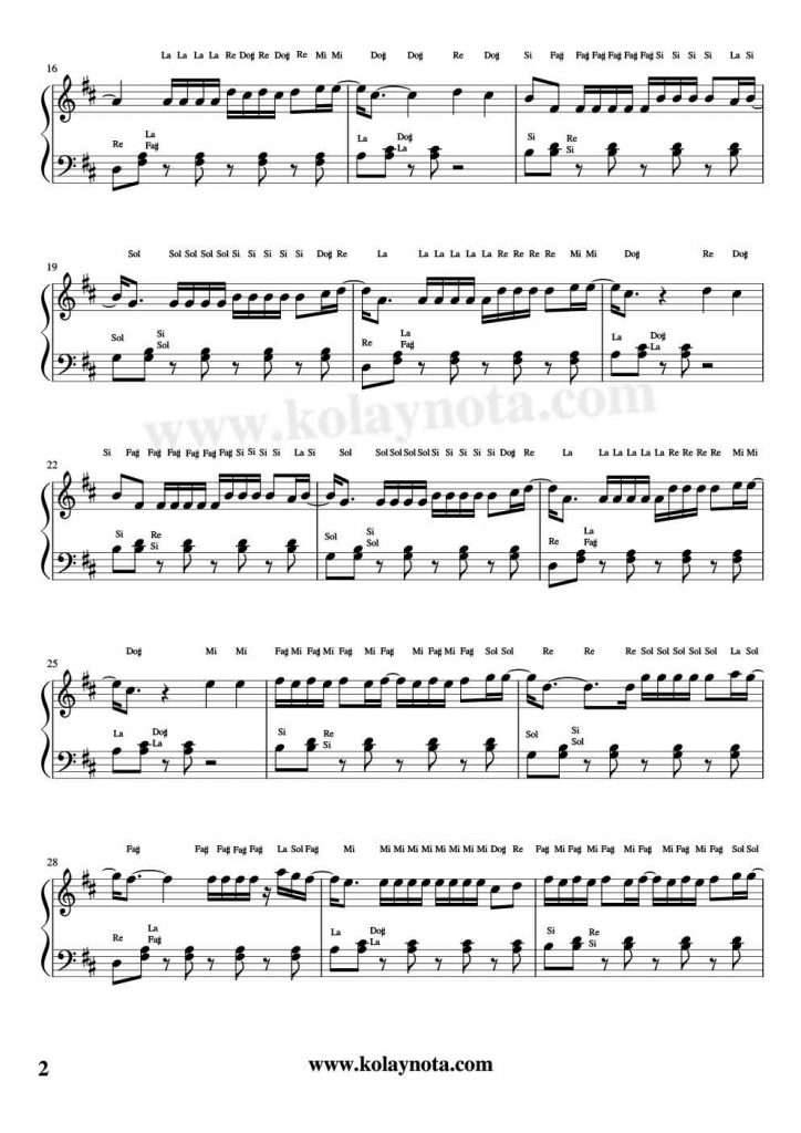 Despacito - Kolay Piyano - 2