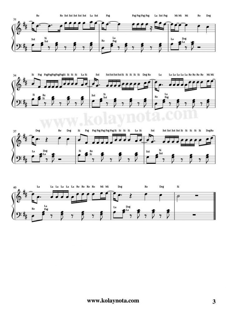 Despacito - Kolay Piyano - 3